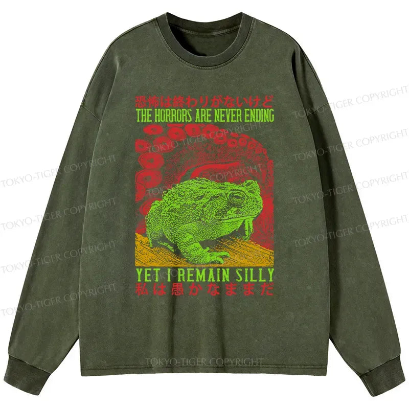 japanese washed long sleeve t-shirt