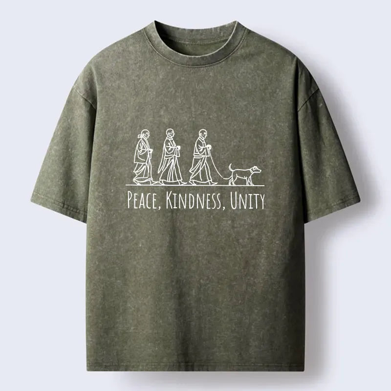 Kyoto-Lion Walk For Peace Washed T-Shirt