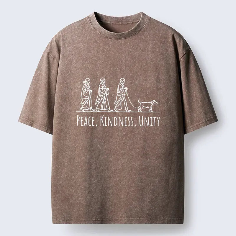 Kyoto-Lion Walk For Peace Washed T-Shirt