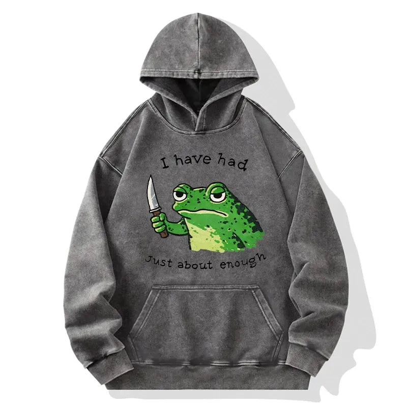 Japanese Washed Frog Hoodie