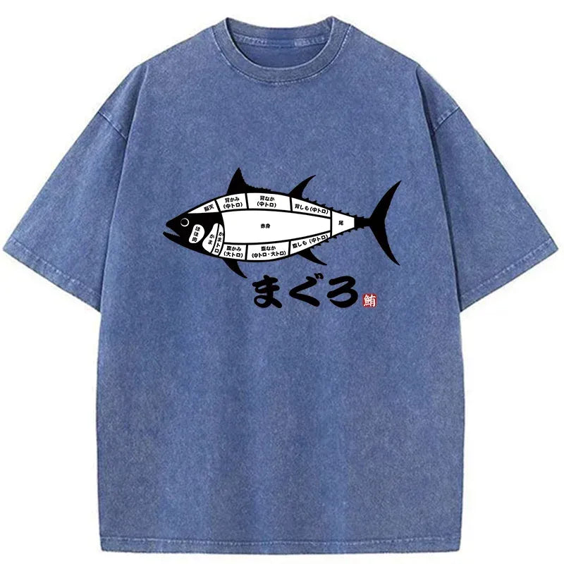 Japanese Ukiyo-e Shirt for Summer