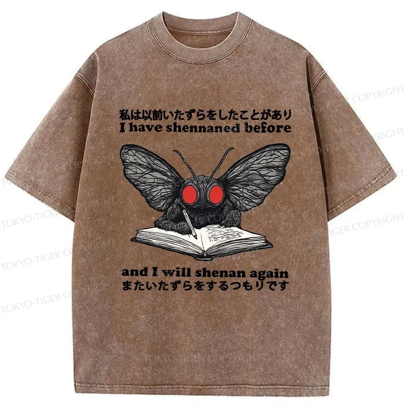 Japanese Vintage Washed T-Shirt for Streetwear