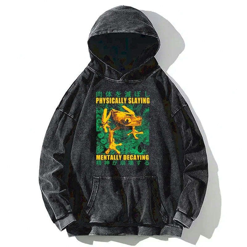 kyoto lion vintage hoodie for casual wear