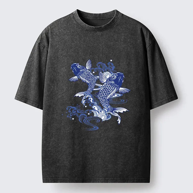 Unisex Vintage Koi T-Shirt Best Seller