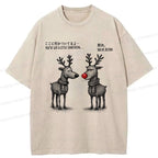 Kyoto-Lion A Reindeer¡¯s Take on Rudolph¡¯s Glow Washed T-Shirt