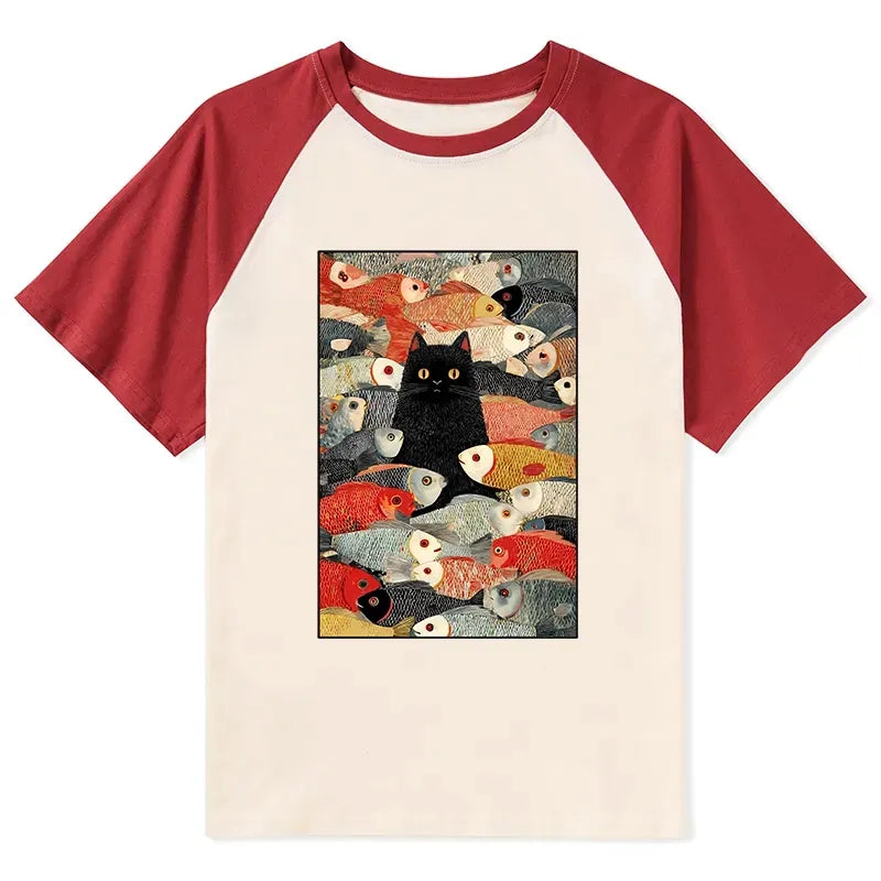 Unisex Raglan Tee for Daily Wear