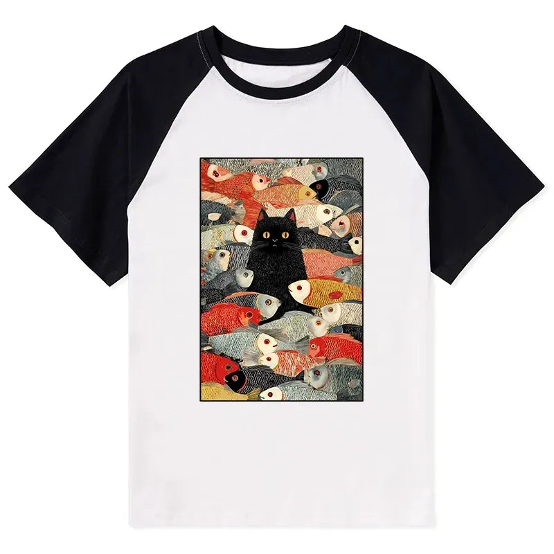 Unisex Raglan Tee for Daily Wear