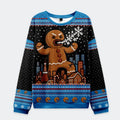 Kyoto-Lion Gingerbread Monster Christmas Ugly Sweatshirt
