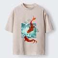 Japanese Koi Wave Washed T-Shirt