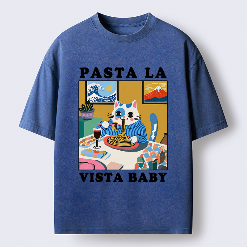 unisex cotton t-shirt with lion cat design