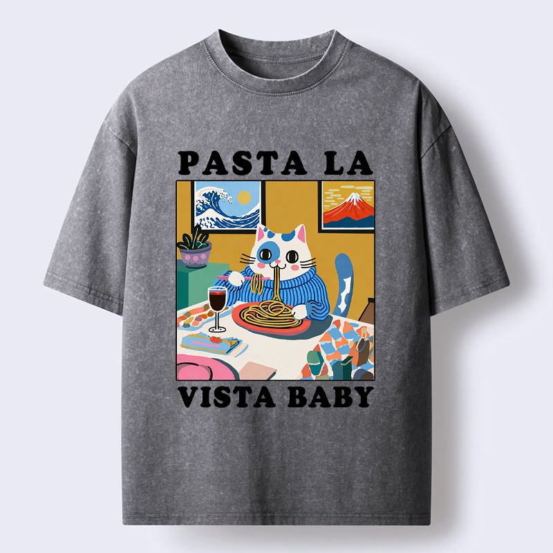 Japanese vintage washed t-shirt for daily wear