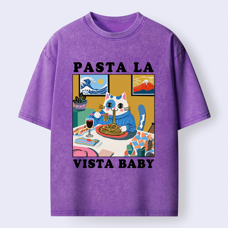 Japanese vintage washed t-shirt for daily wear