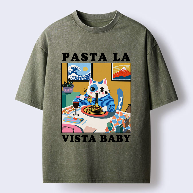unisex cotton t-shirt with lion cat design