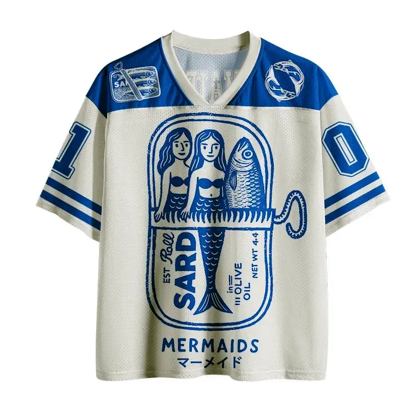 Kyoto-Lion Mermaid Can Mesh Jersey