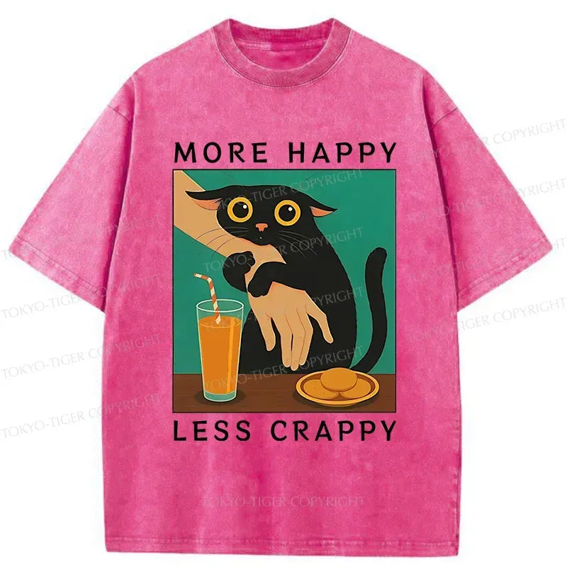 Trendy Japanese Cat Hugging Person Vintage T-Shirt