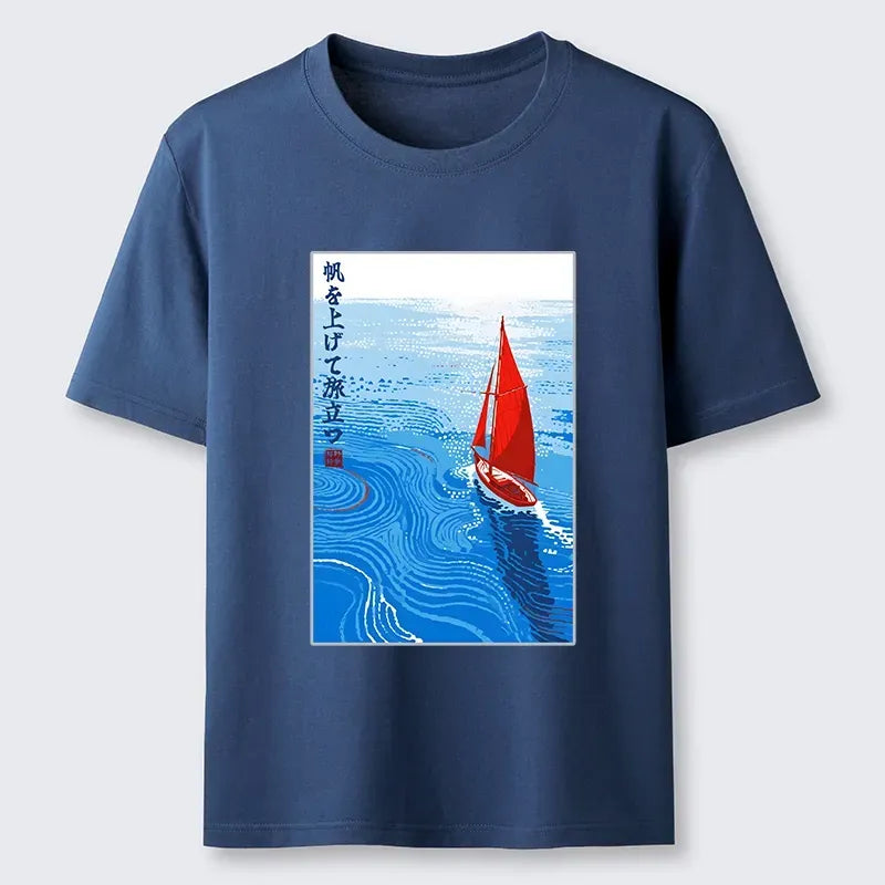 Kyoto-Lion Unisex Cotton T-Shirt