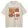 Japanese ukiyo-e lion washed t-shirt