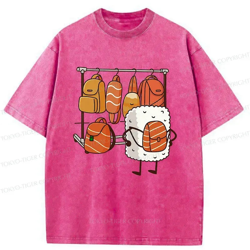 Japanese ukiyo-e lion washed t-shirt