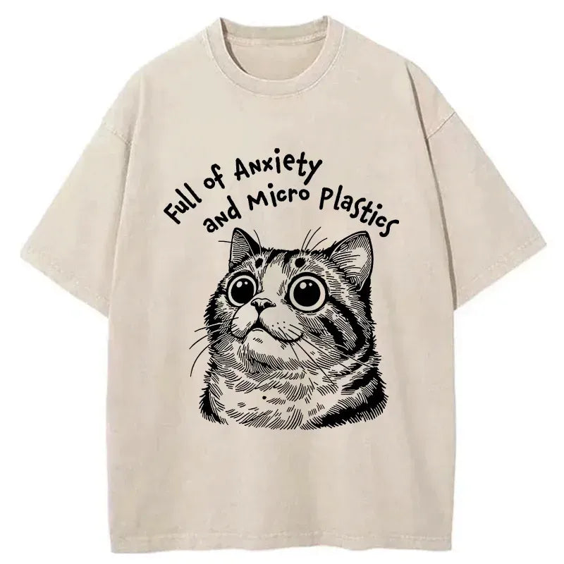 Japanese Washed Cat T-Shirt Unisex Style