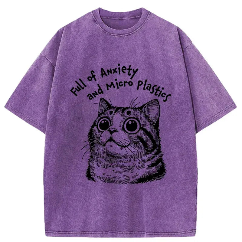Japanese Washed Cat T-Shirt Unisex Style