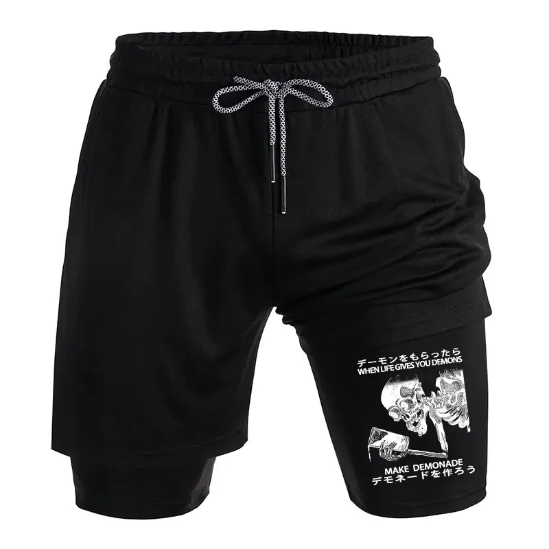 Kyoto-Lion Make Demonade Funny Training Shorts