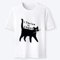Japanese streetwear cat t-shirt for summer