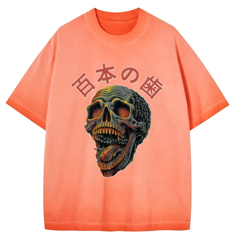 kyoto lion scary skull t shirt