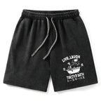 japanese style washed shorts for men