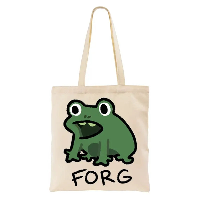 Kyoto-Lion Funny Forg Japan Tote Bag