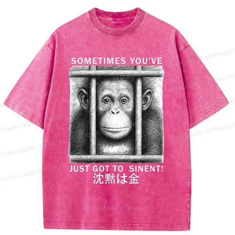 Japanese Vintage Washed T-Shirt for Daily Wear