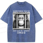Japanese Vintage Washed T-Shirt for Daily Wear