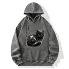 snow washed unisex hoodie for daily wear