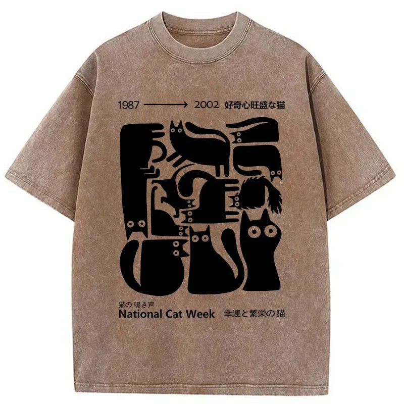 Japanese funny cat t-shirt gift idea