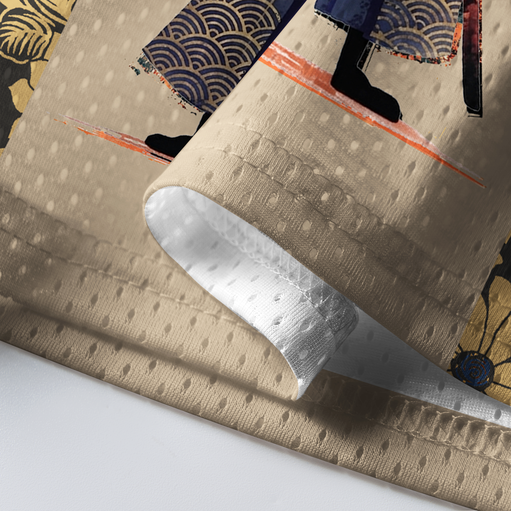 Kyoto Lion Mesh Jersey for Streetwear