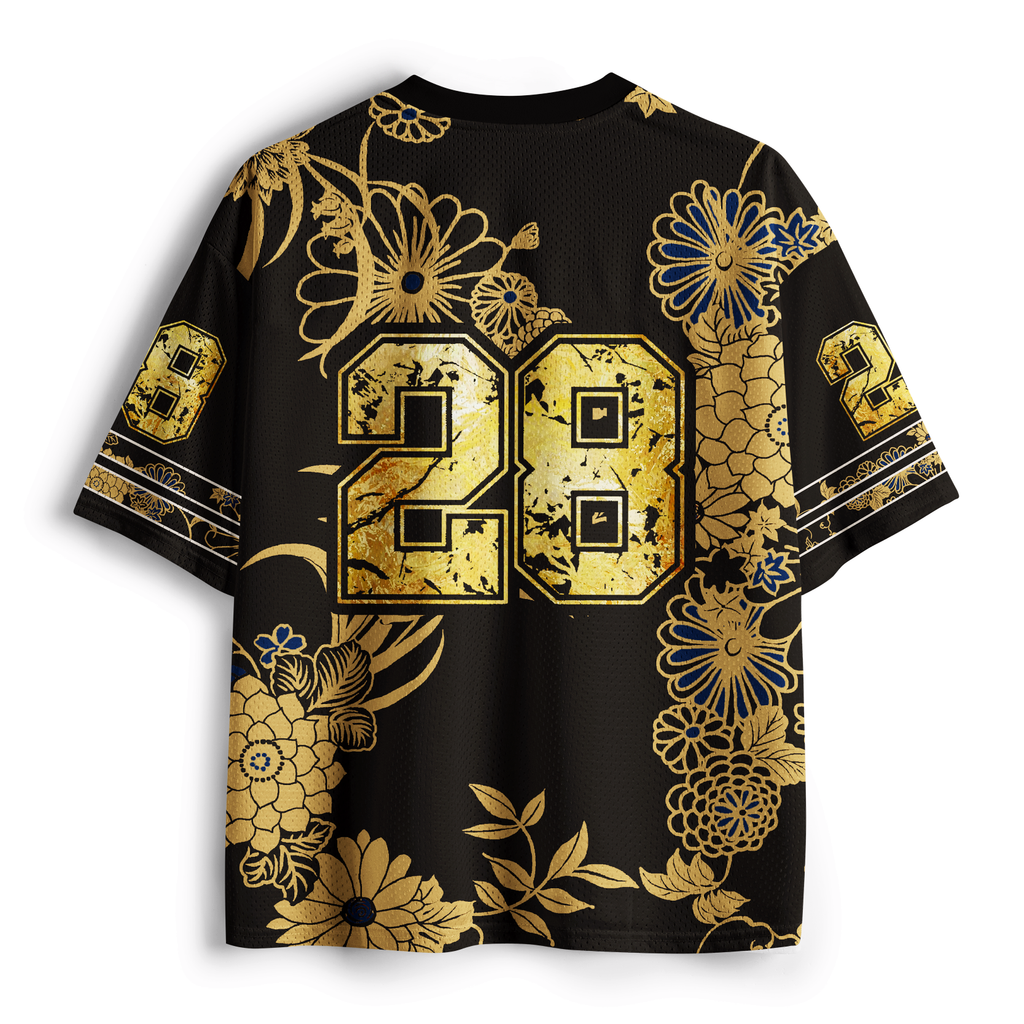 Kyoto Lion Mesh Jersey for Streetwear