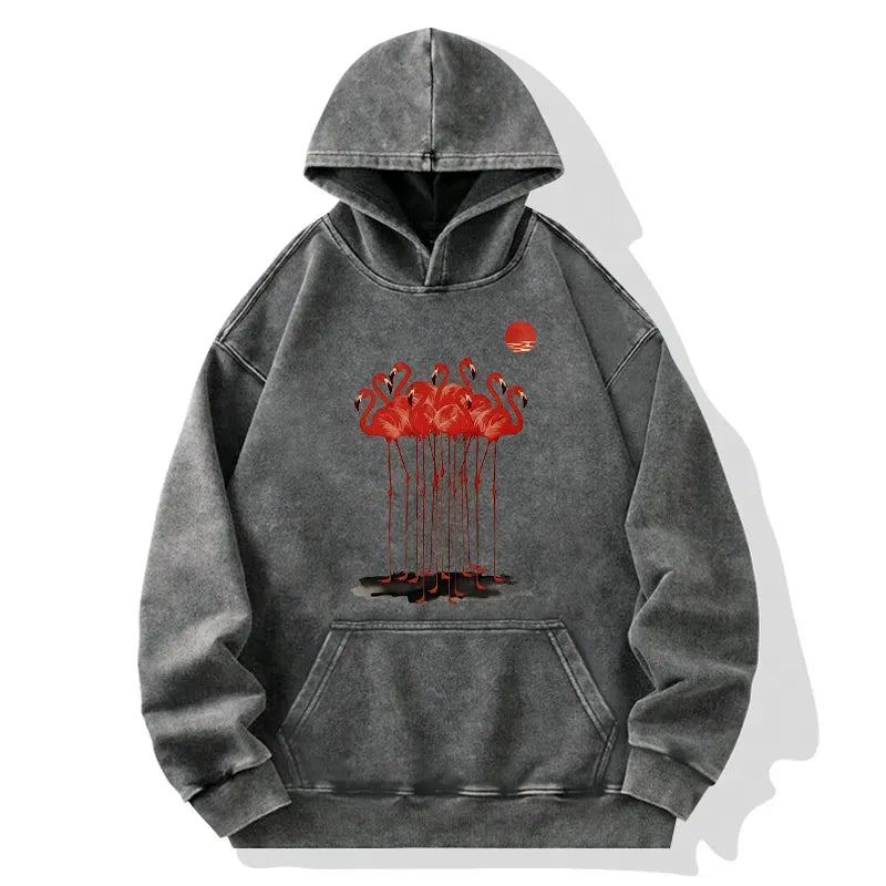 Kyoto-Lion Flamingos Hoodie On Sale