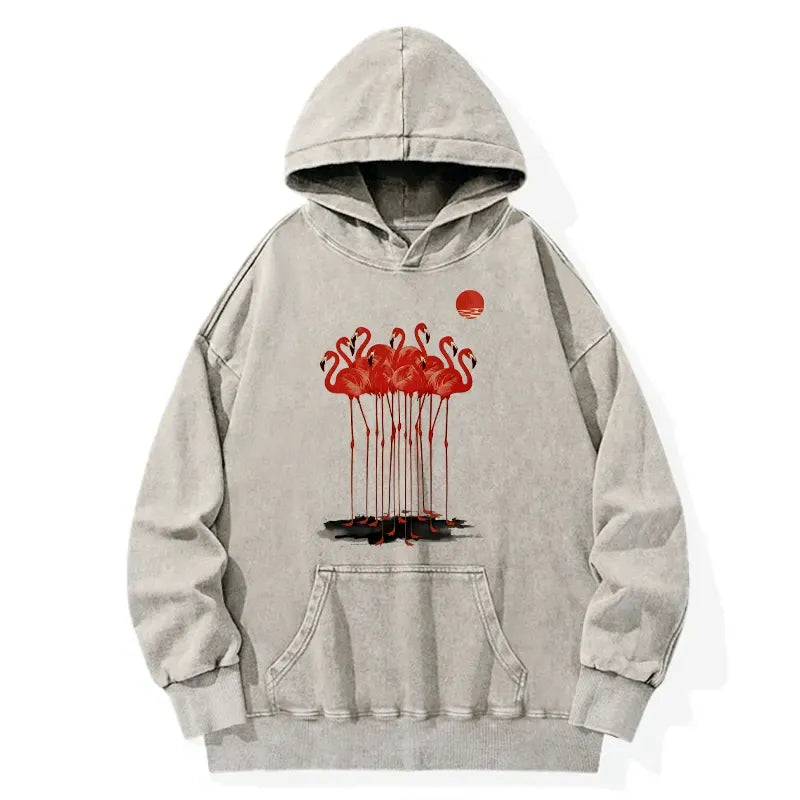 Kyoto-Lion Flamingos Hoodie On Sale