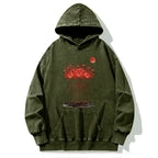 Kyoto-Lion Flamingos at Dusk Washed Hoodie