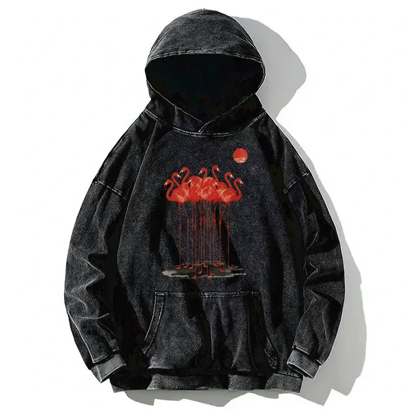 Kyoto-Lion Flamingos Hoodie On Sale