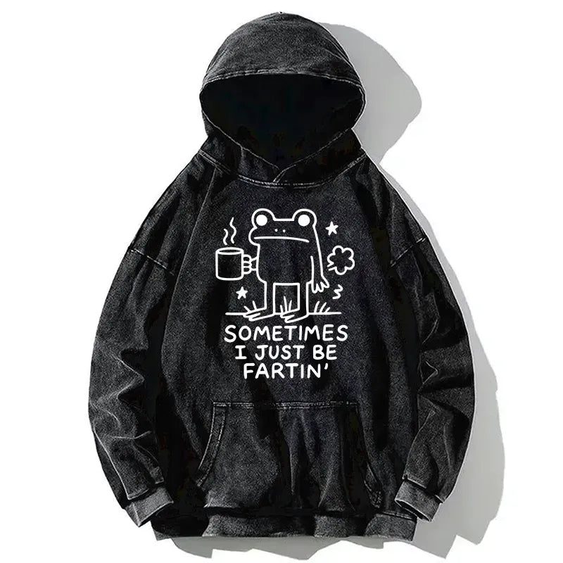 funny frog hoodie for weekend