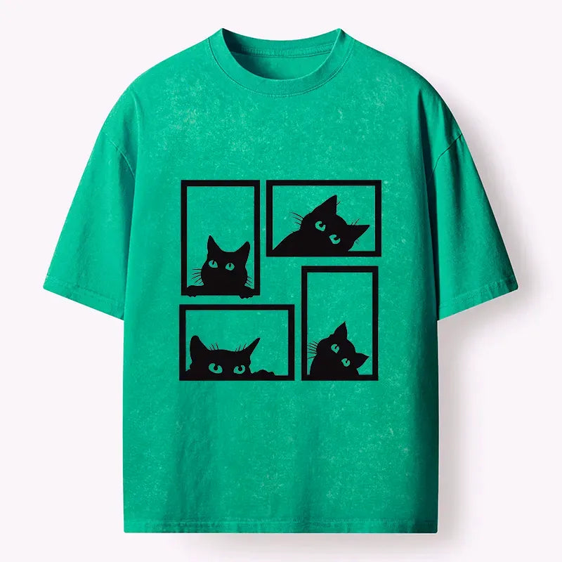 Japanese vintage washed t-shirt for men