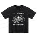Funny Octopus Washed T-Shirt for Kids