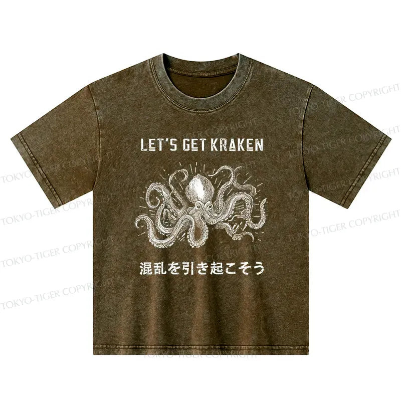 Kyoto-Lion Funny Octopus£ºLet¡¯s Get Kraken Washed T-Shirt