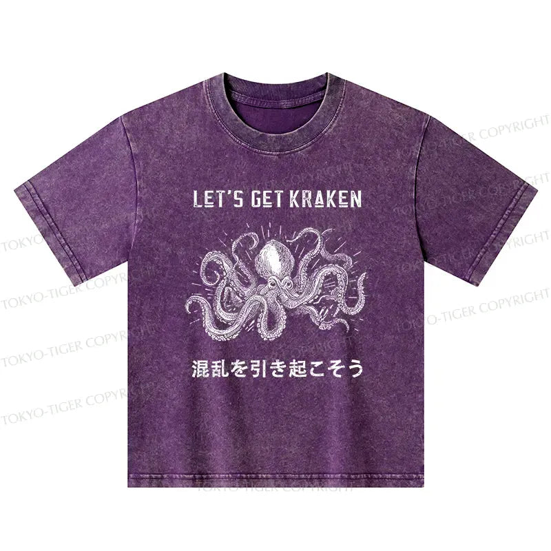 Kyoto-Lion Funny Octopus£ºLet¡¯s Get Kraken Washed T-Shirt