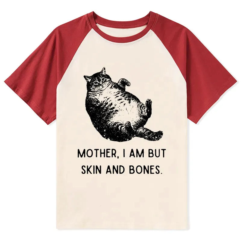 Kyoto-Lion Overweight Cat And Its Doting Owner Raglan T-shirt