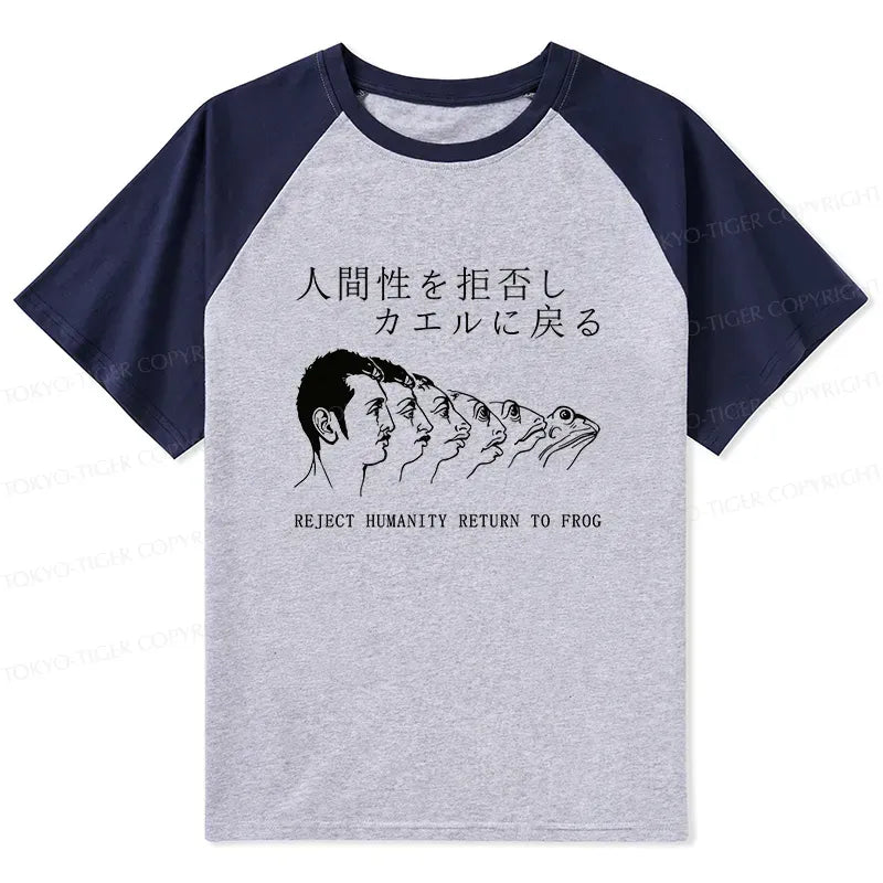 Kyoto-Lion Return To Frog Raglan T-shirt