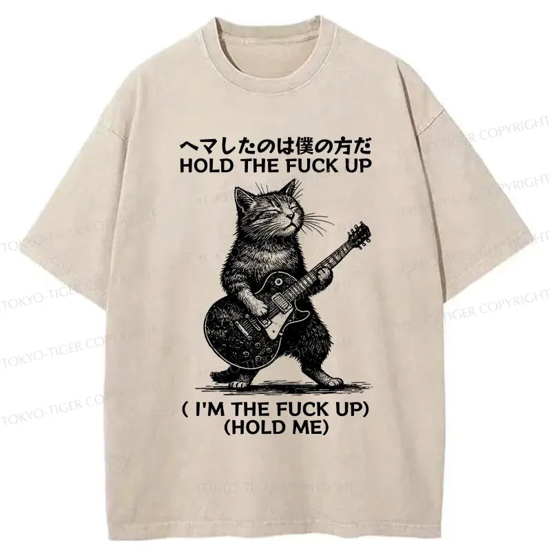 Japanese Vintage Cat Tee for Daily Wear