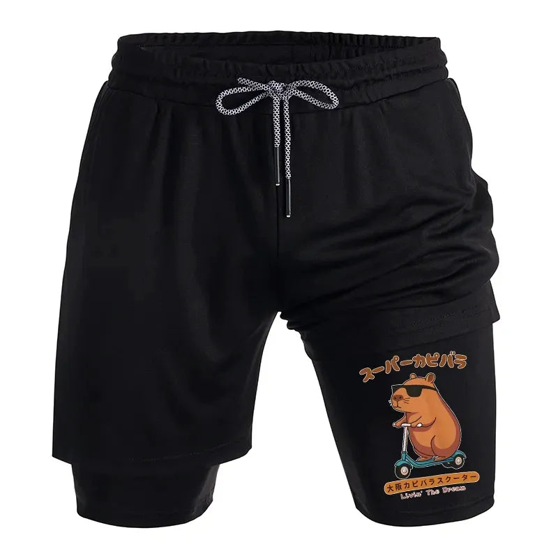 Kyoto Lion Capybara Shorts on Sale