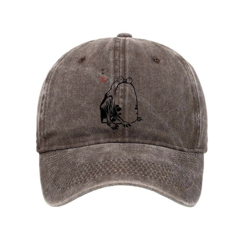 Kyoto-Lion Grumpy Frog Matsumoto Hoji Washed Cap