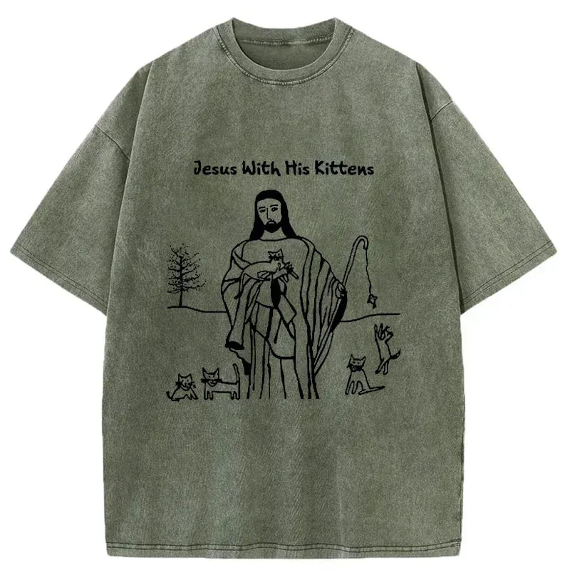 Kyoto lion cat t-shirt gift idea